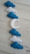Guirlande lune, nuages. décoration chambre d'enfant