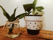 Cache pot - 9 cm - plante d'intérieur - peint à la main