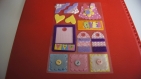 12 stickers en feutrine rose fille 3d