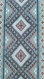 Chemin kilim bleu rouge blanc noir, tapis, tapis kilim, tapis fait à la main, laines, tissé à la main, grand kilim, tapis kilim, 208 cm * 50 cm,