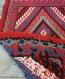 Tapis de bleu blanc noir rouge kilim, tapis kilim, tapis fait à la main, laines, tissé à la main, style vintage de tapis kilim, 100 cm * 62 cm
