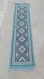 Chemin kilim bleu rouge blanc noir, tapis, tapis kilim, tapis fait à la main, laines, tissé à la main, grand kilim, tapis kilim, 208 cm * 50 cm,