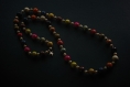 Collier de perles en bois / multicolore  (réf : 9133)