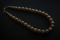 Collier de perles en bois / naturel (réf : 9145)