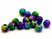Lot de 50 perles stradust multicolore en acrylique 8 mm 