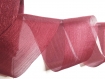1m organza nacrée pliée ruban coréen large haute qualité rouge 60mm 