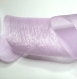1m organza nacrée pliée ruban coréen large haute qualité violet 60mm 