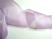 1m organza nacrée pliée ruban coréen large haute qualité violet 60mm 