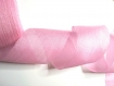 1m organza nacrée pliée ruban coréen large haute qualité rose 60mm 
