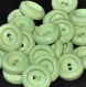 B51d3r / mercerie boutons carrés coloris vert clair 22mm vendus à l'unité 