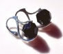 Swarovski boucles d'oreilles en métal argenté - mbo163 