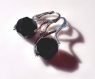 Swarovski boucles d'oreilles en métal argenté - mbo163 