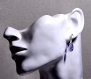 Swarovski boucles d'oreilles en métal argenté - mbo372 