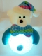 Boule de noël lumineuse (led) ours polaire 