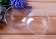 Boule transparente en plexiglas sécable en 2 parties, diamètre 5 cm - parfait pour votre déco de noël ! 