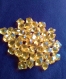 Sachet de 50 gros acrylique cristaux jaune de glace pour décoration 