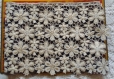 Belle floral dentelle coton polyester blanc-noir 