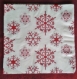 Lot de 3 grande serviette triple épaisseur en papier motif noël flocon de neige 3 plis 40x40cm 