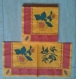 Lot de 4 serviettes en papier motif "tournesol et olives" 33x33cm 3 plis 