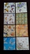 Lot de 8 serviettes divers en papier motif "fleurs et des papillons" 33 cm x 33 cm 3 plis 