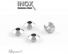 10 perles intercalaire 6x3mm acier inoxydable toupie bicône lot m01045 