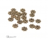 50 perles intercalaires 4mm forme fleur couleur bronze lot m01041 