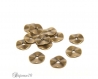 20 perles intercalaires 10mm forme rondelle ondulée couleur bronze lot m01044 