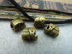 10 bronze 7mm * 10mm * 8mm , 4.5mm , éléphant trou perforé perles , c6008 