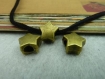 10 bronze , 7mm * 11mm * 11mm , pentagram perles macroporeuses , c5568 