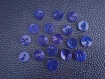 10x boutons en nacre coquillage naturelle bleu ronds 11mm 