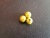3x perles magique miracle ronde jaune 10mm 