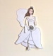 'gio la mariée' - marionnette sur papier