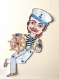 'luigi le marin' - marionnette - pièce originale