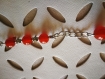 Bracelet en pierre naturelle de cornaline et étoile
