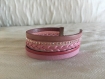 Bracelet coco rose cuir