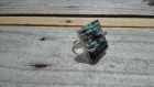 Bague circuit imprimé résistances pastel carré