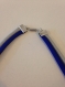 Collier nœud marin gris et bleu