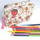 Trousse week-end liberty montgolfiere rose