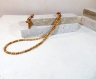 Grains d'olivier 4mm collier croix à pendentif unisexe 24c4