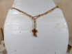Tau grains d'olivier 4mm collier croix à pendentif unisexe1sc4