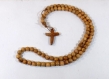 Grains d'olivier 7mm collier croix à pendentif unisexe 10c7