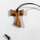 Tau croix en bois d'olivier 9 tau, croix de san francesco d'assise bois d'olivier pendentif collier collier de croix dadò
