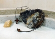 Croix croix en bois de noyer collier pendentif produit fait main