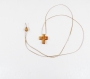 Croix en bois d'olivier 25 petit tau, croix chapelet bois d'olivier pendentif collier collier de croix dadò
