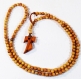 Tau grains d'olivier 4mm collier croix à pendentif unisexe1sc4