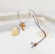 Croix en bois d'olivier 10 tau, croix chapelet bois d'olivier pendentif collier collier de croix dadò