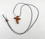 Croix en bois d'olivier 10 tau, croix chapelet bois d'olivier pendentif collier collier de croix dadò