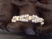 Bracelet perles de nacre et fil plaqué argent