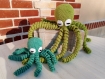 Pieuvre xl doudou coton oeko-tex crochet fait main octopus poulpe