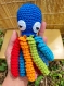 Pieuvre naissance doudou coton oeko-tex crochet fait main octopus poulpe